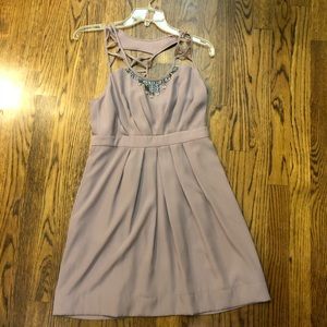 BCBG generation mauve beaded dress